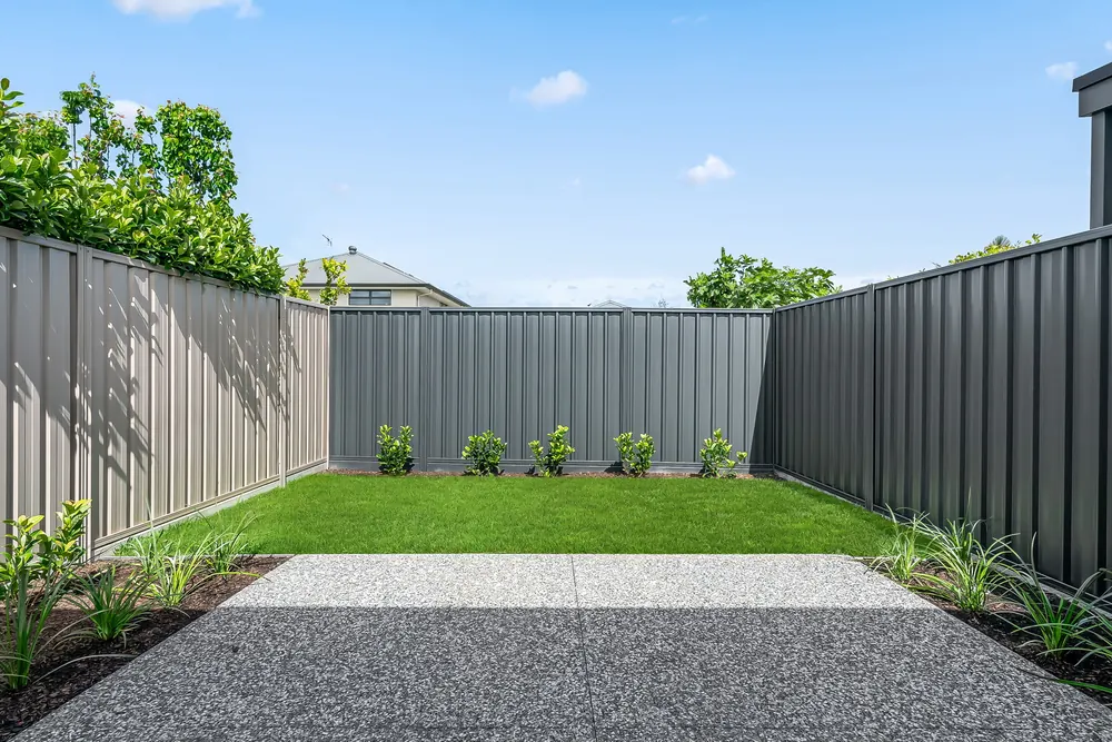 Low-maintenance courtyard garden in a modern Adelaide home